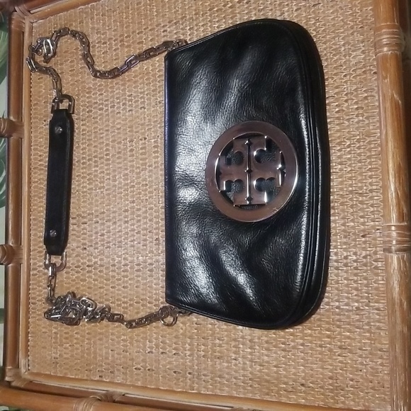 Tory Burch Bags Tory Burch Black Crossbody With Iconic Front Flap